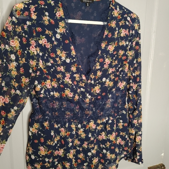 2/$30 Floral Dynamite Blouse - Picture 2 of 6